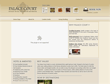 Tablet Screenshot of palacecourthotel.com